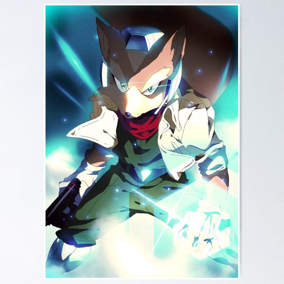 Poster Melee | Fox - Neutral - No Framed, Vintage Wall Art, Trendy Retro Print, Positive Quote Poster, Room Decor, Wall Art, 8x12