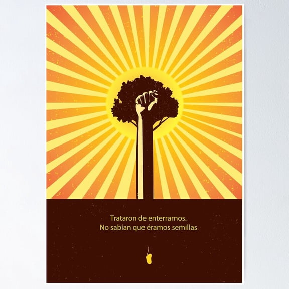 Poster Mexican Proverb Minimalist Quote - No Framed, Vintage Wall Art, Trendy Retro Print, Positive Quote Poster, Room Decor, Wall Art, 8x12