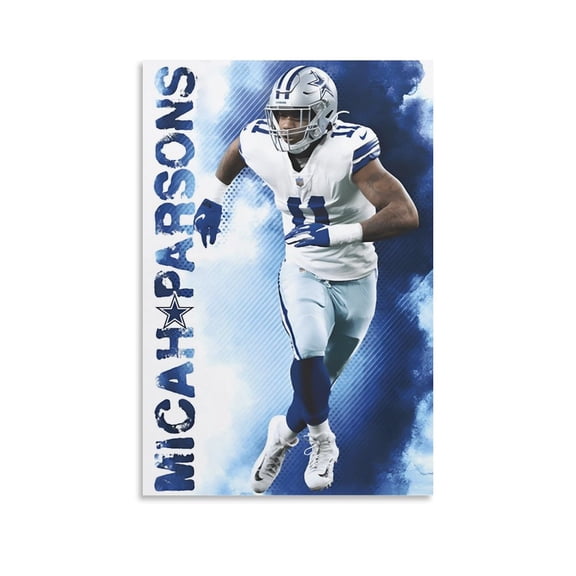 Poster Micah Parsons American Football Player Art Wall Art Picture Painting Poster Canvas Print Posters Artworks Bedroom Living Room Decor 12x18inch(30x45cm)