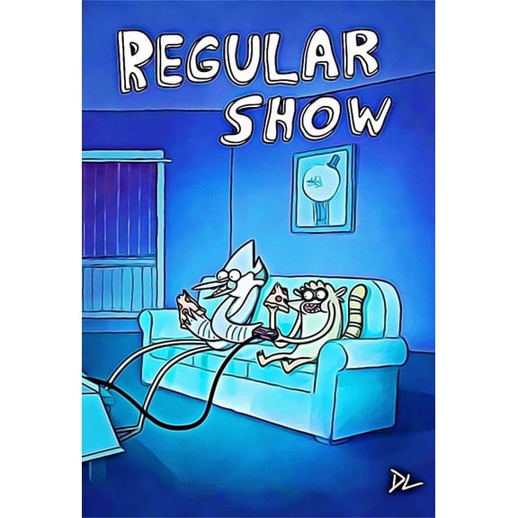 Poster Movie Decor Wall Art -Regular Show "Comedy Classic" Original Pop Art-ZEUS DECOR - 12X18, UNFRAMED