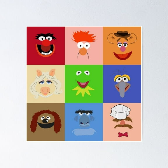 Poster Muppets - No Framed, Vintage Wall Art, Trendy Retro Print, Positive Quote Poster, Room Decor, Wall Art, 12x18