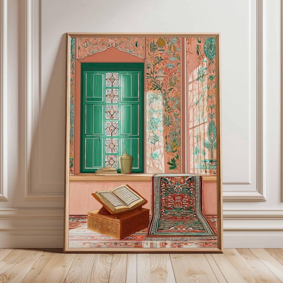 Poster Muslim Wall Art Architecture Print Middle Eastern Decor Mosque Poster Art Prints Culture Gift