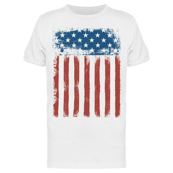 Poster Of American Flag  T-Shirt Men -Image by Shutterstock, Male XX-Large