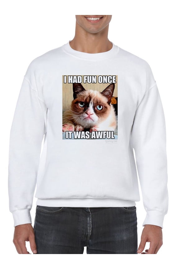 Poster Of Grumpy Cat  Sweatshirt Men -T-Line Designs, Male Large