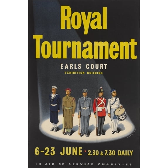 Poster Of Mixed Units For The Royal Tournament 1956 Print By ®The National Army Museum Mary Evans Picture Library