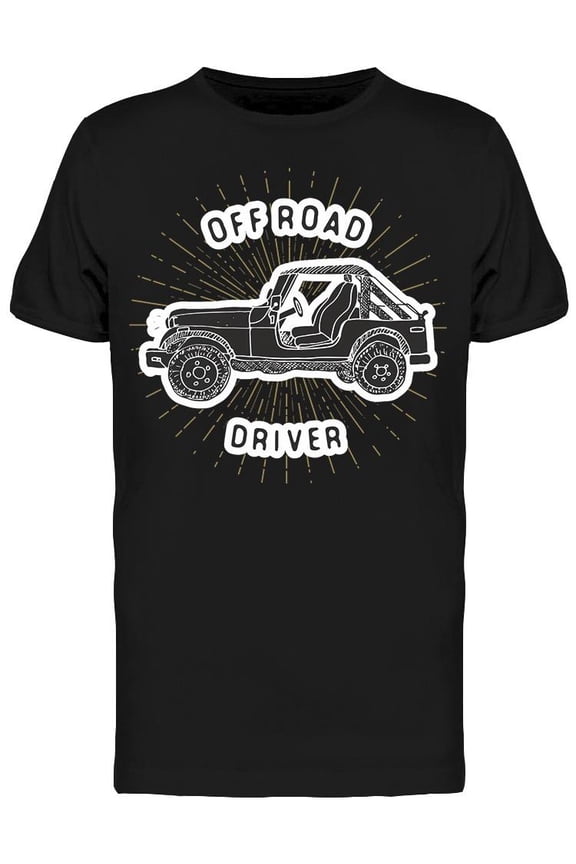 Poster. Off-Road, Driver T-Shirt Men -Image by Shutterstock, Male Large