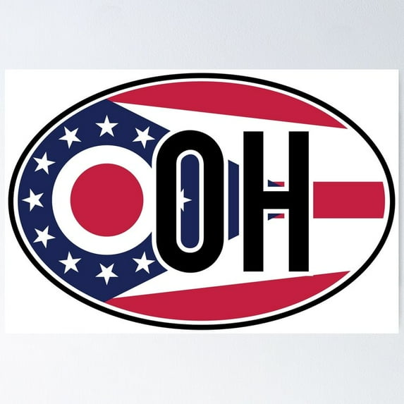 Poster Ohio Vehicle Registration Code - No Framed, Vintage Wall Art, Trendy Retro Print, Positive Quote Poster, Room Decor, Wall Art, 8x12