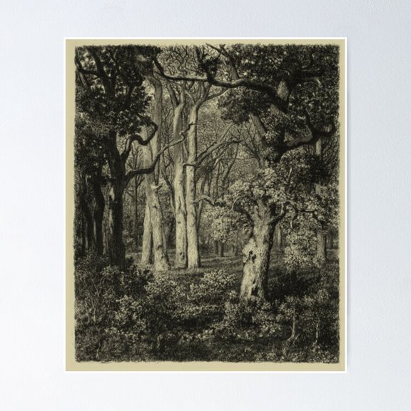 Poster Old Oaks - No Framed, Vintage Wall Art, Trendy Retro Print, Positive Quote Poster, Room Decor, Wall Art, 24x36