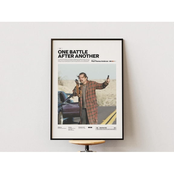 Poster One Battle After Another Poster Sean Penn Film Print, Popular Film Poster 16X24, UNFRAMED