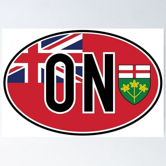 Poster Ontario Vehicle Registration Code - No Framed, Vintage Wall Art, Trendy Retro Print, Positive Quote Poster, Room Decor, Wall Art, 12x18