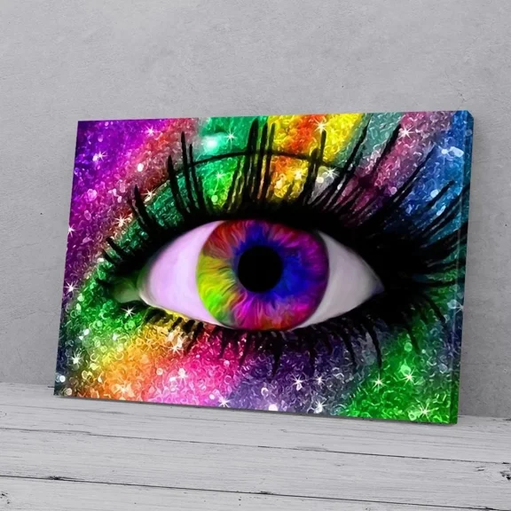 Poster Optometrist Rainbow Eye - UNFRAMED Poster Prints, Wall Art For Home Decor Or Office - Great Gift Idea For Friends & Family, UNFRAMED-16x24