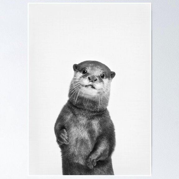 Poster Otter Vintage Wall Arttrendy Retro Print Positive Quote Poster Room Decor Wall Art , Poster Print Only