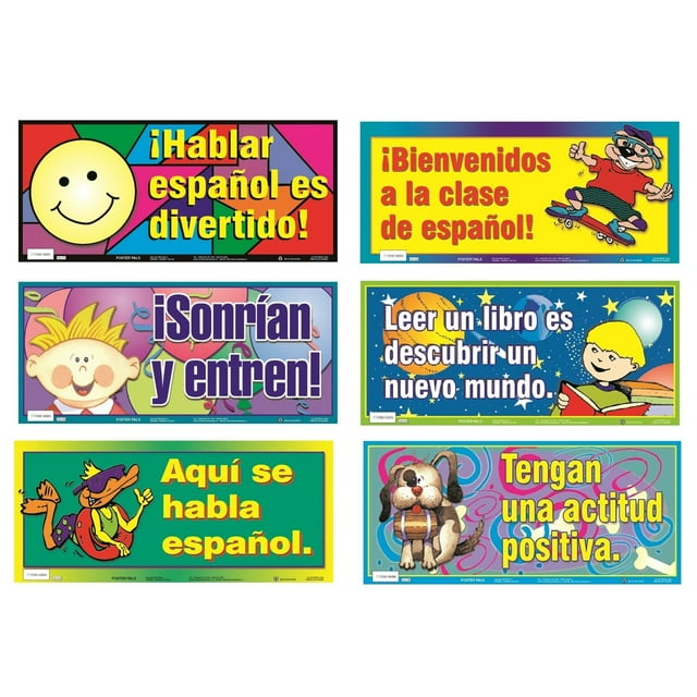 Poster Pals Spanish Educational & Language Variety Teaching Posters