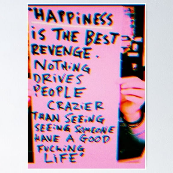 Poster Pink Vsco Quotes - No Framed, Vintage Wall Art, Trendy Retro Print, Positive Quote Poster, Room Decor, Wall Art, 8x12