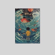 Poster Ponyo Anime Art Print Japanese Style Poster WALL ART - HOME DECOR - 8X12, UNFRAMED