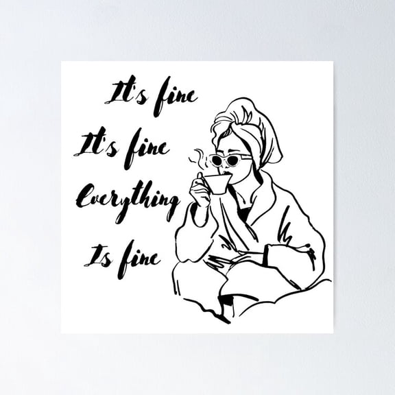 Poster Positive Text - No Framed, Vintage Wall Art, Trendy Retro Print, Positive Quote Poster, Room Decor, Wall Art, 12x18