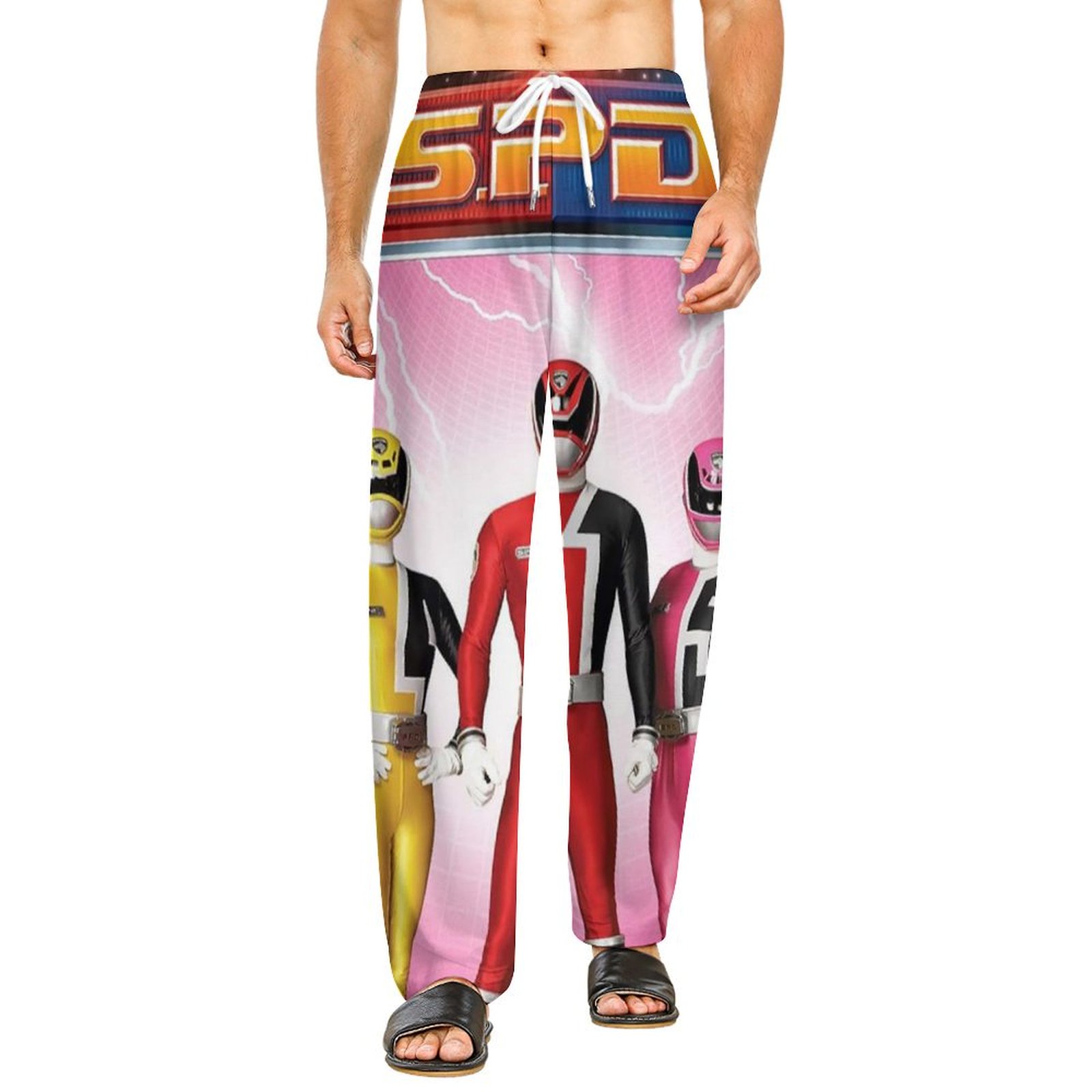 Poster Power Rangers Unisex Pajama Pants Bottoms Daily Cozy Soft Lounge ...