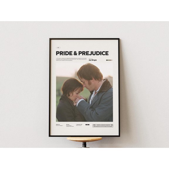 Poster Pride And Prejudice Poster, And Poster, Love Movie Pride And Prejudice Poster Print, Movie Wall Decor Idea 24X36, UNFRAMED