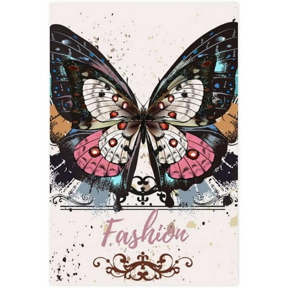 Poster Prints Wall Paper Art Decor Vintage Fashion Butterfly 24x36 inch Photo Picture Poster for Home Bedroom Living Room Kitchen