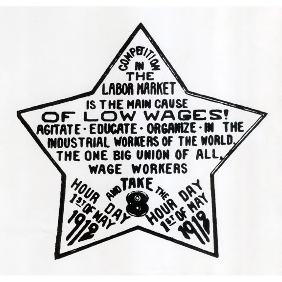 Poster Promoting The I.W.W. Campaign For The Eight Hour Work Day. 1912.. History (36 x 24)