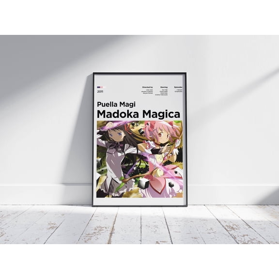 Poster Puella Magi Madoka Magica Poster, Anime Poster, Anime Print, Film Poster, Anime Wall Art 8X12, UNFRAMED