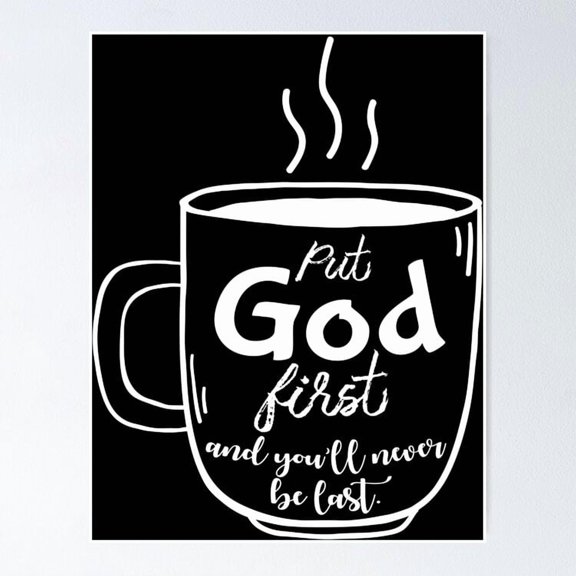 Poster Put God First Poster Vintage Wall Arthot Trend!, Poster Only