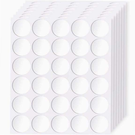 Poster Putty, 210 Pcs 30mm/1.18u201d Adhesive Dots, Double Sided Removable Sticky Tack, Clear Round Reusable Mounting Stickers Transparent Tacky Glue Tape for Wall Hanging Pictures
