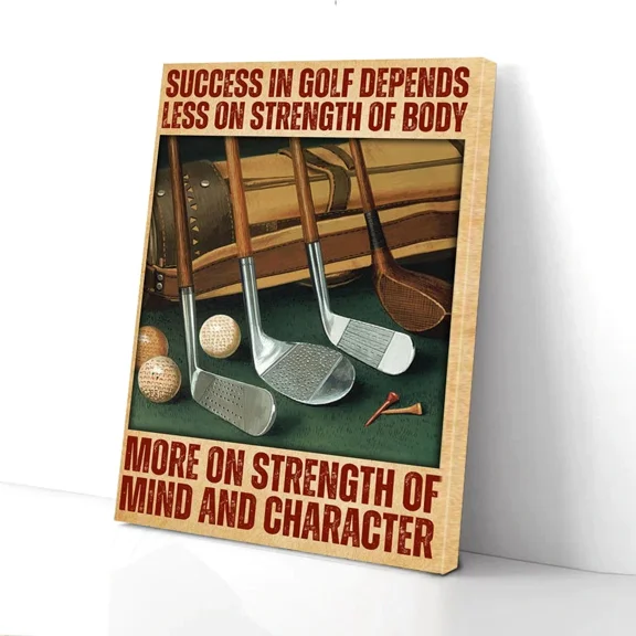 Poster Quote About Success Golf_2459- UNFRAMED Poster Prints, Wall Art For Home Decor Or Office - Great Gift Idea For Friends & Family, 8x12
