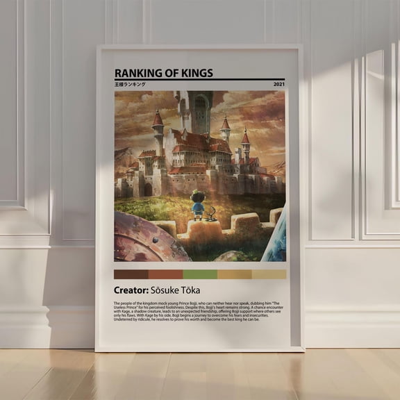 Poster Ranking of Kings A.n.i.m.e Poster, Bojji & Kage A.n.i.m.e Poster, Japanese Manga Wall Art Print, Aesthetic Room Decor K1987-ZEUS DECOR - 8X12, UNFRAMED
