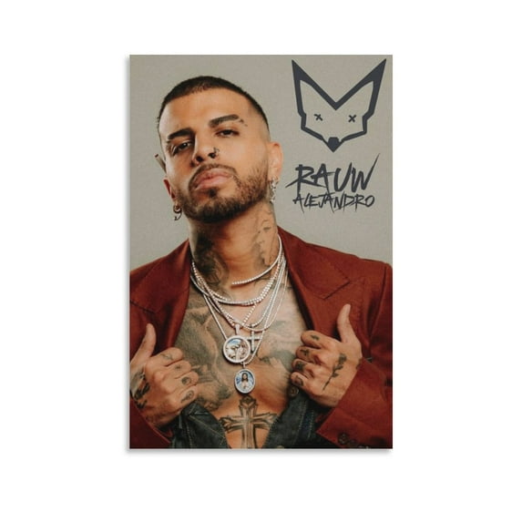 Poster Rauw Alejandro Art Singer Posters Wall Art Painting Canvas Gift Living Room Prints Bedroom Decor Poster Artworks 24x36inch(60x90cm)