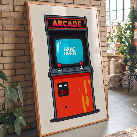 Poster Retro Arcade D Poster Vintage Gaming Art Perfect Gift For Gamers