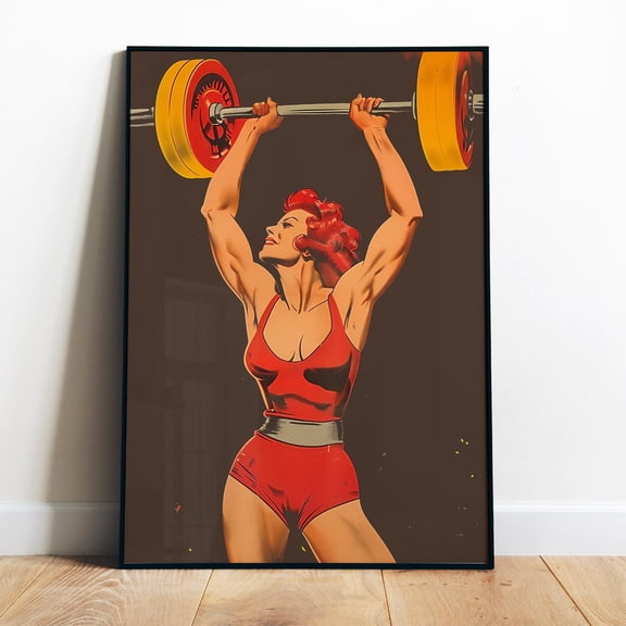 Poster Retro Gym Poster Printable Vintage Gym Wall Art Fitness Poster Weightlifting Art Heavy Lifting Bodybuilding Digital Print Black Gym Poster - No Framed, Vintage Wall Art, Hot Trend!, 24x36