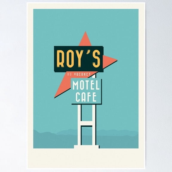 Poster Roy'S Motel Wall Art, Unframed Prints For Home Or Office, Perfect Gift For Everyone, 12x18