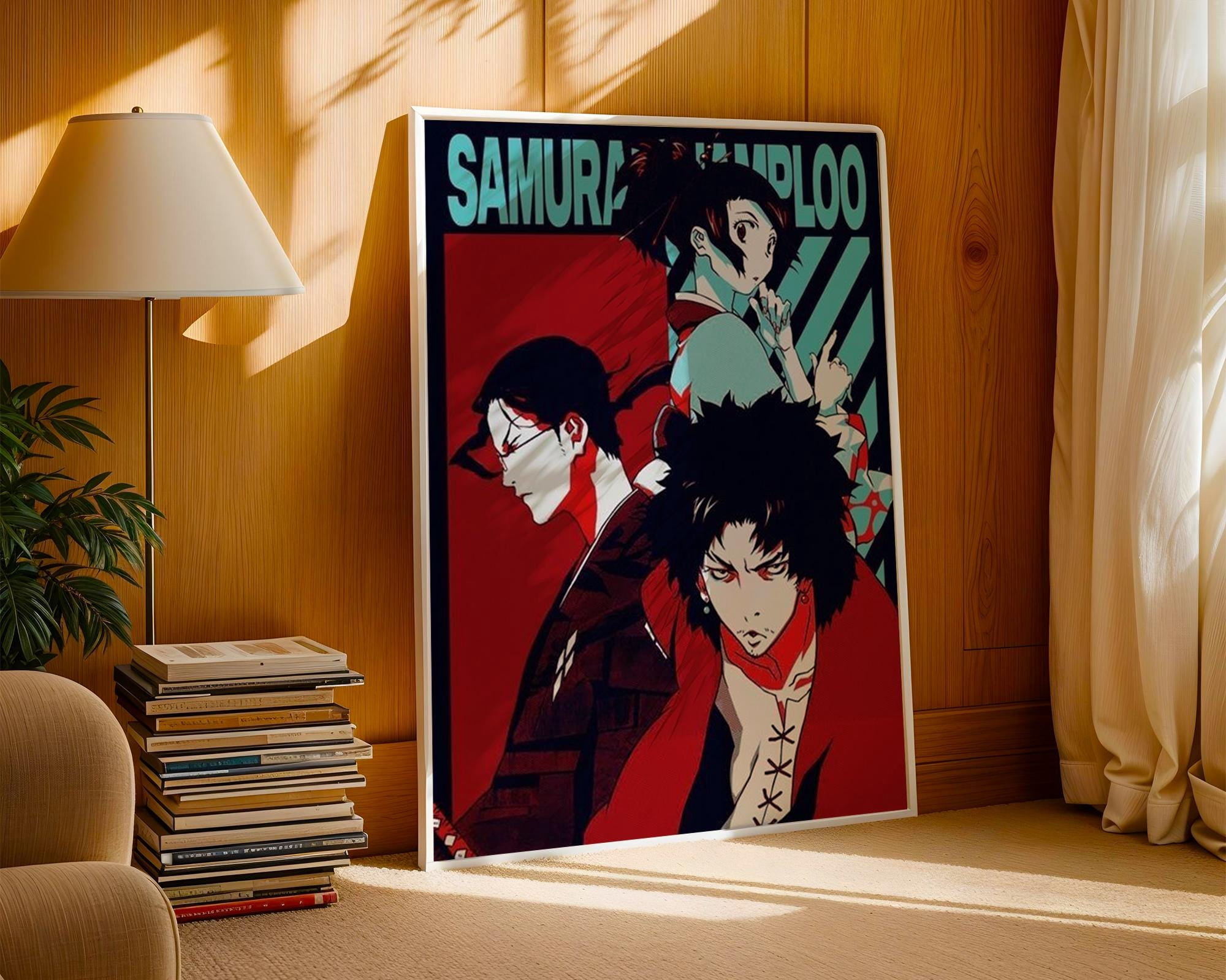 Poster Samurai Champloo Anime Poster | Vintage Manga Art Print 12X18 ...