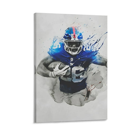 Poster Saquon Barkley Art Football Player Canvas Wall Art Poster Decorative Bedroom Modern Home Print Picture Artworks Posters 24x36inch(60x90cm)