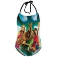 thumbnail image 1 of Poster Scooby Doo Girl's Swimsuit One-piece Summer Hawaii Beach Kid's Swimwear Bathing Suits Halterneck Beachwear, 1 of 7