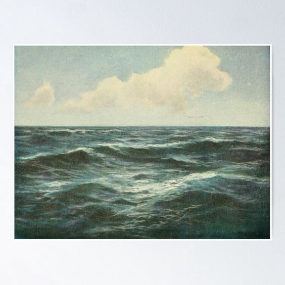 Poster Sea And Sky Vintage Wall Arttrendy Retro Print Positive Quote Poster Room Decor Wall Art, Poster Only