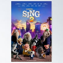 Poster Sing - 2 - No Framed, Vintage Wall Art, Trendy Retro Print, Positive Quote Poster, Room Decor, Wall Art, 8x12