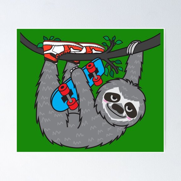 Poster Skater Poster - No Framed, Vintage Wall Art, Hot Trend!, 12x18