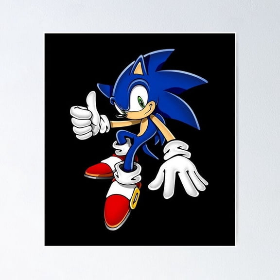 Poster Sonic The Hedgehog Home Decor Office Wall Art Living Room Decor, Paper Poster Only