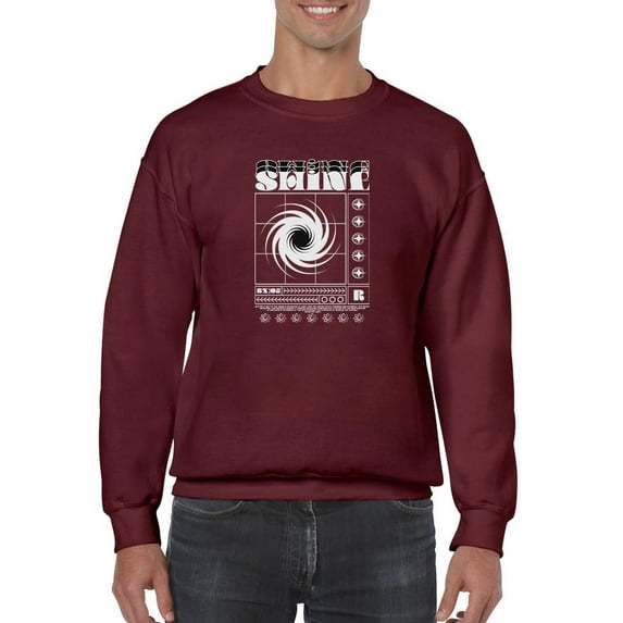 Poster Spiral Techno Style Sweatshirt Men -Image by Shutterstock, Male Medium