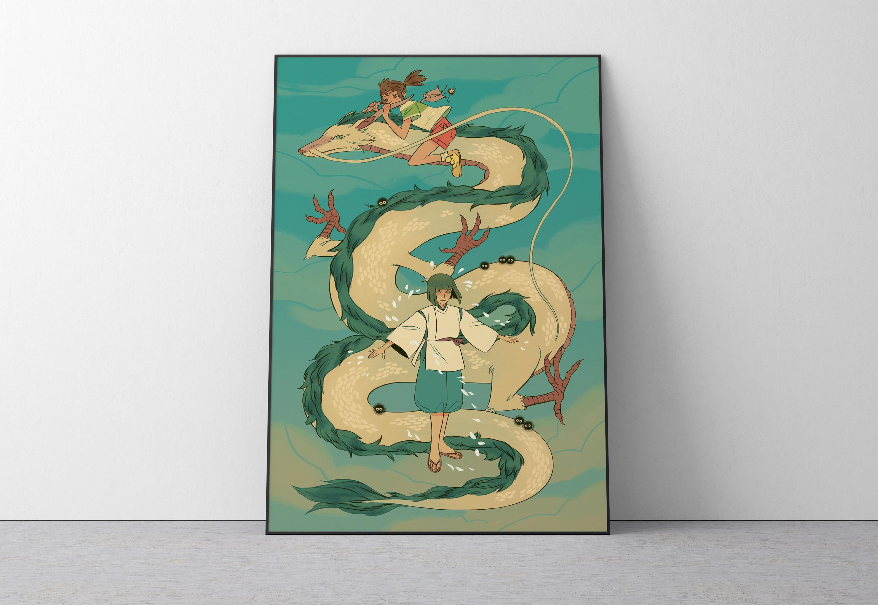 Poster Spirited Away Poster Studio Ghibli Home Decor Hayao Miyazaki ...
