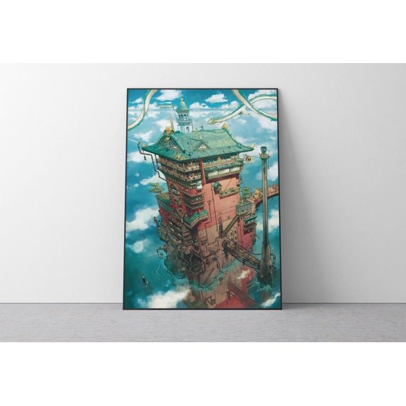 Poster Spirited Away Poster Studio Ghibli Home Decor Hayao Miyazaki ...