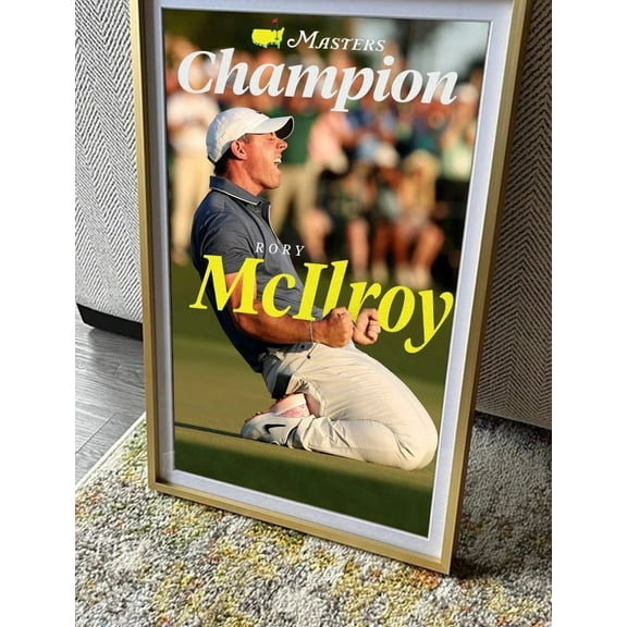 Poster Sports Poster - Rory Mcilroy The Masters Tournament 2025 Poster - Vintage Style GoldenGate JSC - 24X36, UNFRAMED