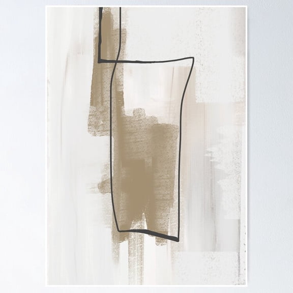 Poster Square Abstract - No Framed, Vintage Wall Art, Trendy Retro Print, Positive Quote Poster, Room Decor, Wall Art, 8x12