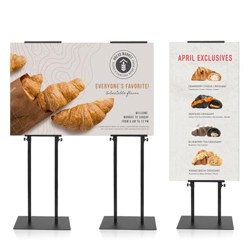 Poster Stands for Display, Poster Board Stand, Double-Sided Display ...