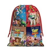 Poster Stop Online Toy Story Pixar Movie Poster Gift Bags,Christmas Gift Bags,Drawstring Christmas Bags,Reusable Holiday Gift Bags & Party Favor Bags,10.6x7.9in