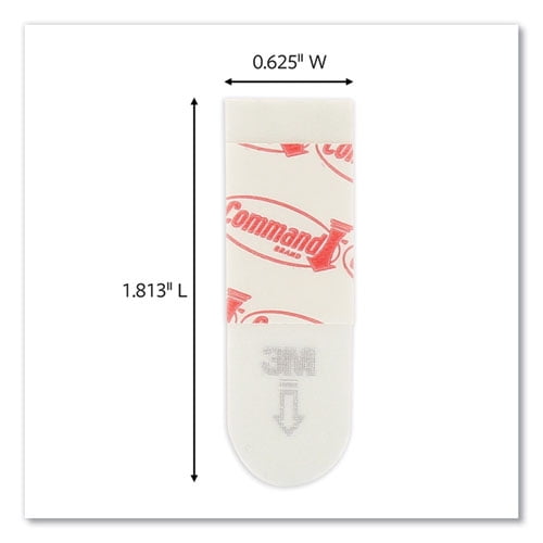 Poster Strips, Removable, Holds Up To 1 Lb Per Pair, 0.63 X 1.75, White, 136/pack | Bundle of 10 Boxes