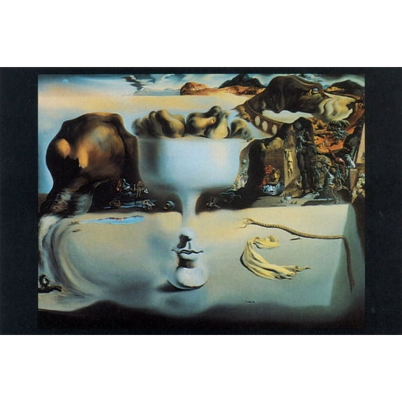 Poster - Studio B - Dali - Apparition of Face & Fruit 23"x35" Wall Art p3253