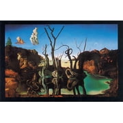 Poster - Studio B - Dali - Swans Reflecting Elephants 23x35 Wall Art p2865